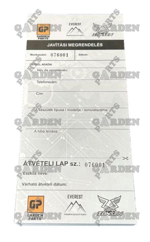 KARTA SERVISNI OPRAVY HU 100ks